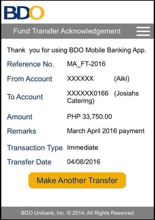 Josiahs Payment Slip